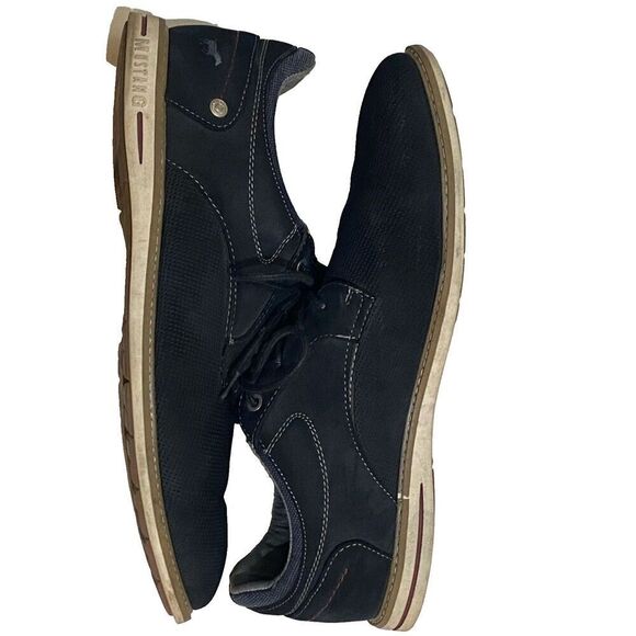 MUSTANG Men\'s dress shoe Oxford 4150-310-307 Navy SZ 46 US15 synthetic leather main image 10